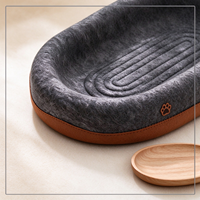 Lit grattoir pour chat en feutre haute densité, forme ovale, durable, mobilier de repos pour chats d'intérieur