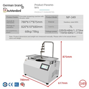 Nueva Máquina Temperadora de Chocolate y <span class=keywords><strong>Horno</strong></span> de Fusión con Calentador de Vasos <span class=keywords><strong>para</strong></span> Chocolate Caliente y Fresas, y Aspersor de Helado - Product Image 3