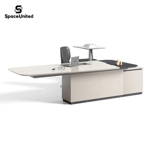 Meubles de bureau de direction modernes de luxe SpaceUnited Bureau d'<span class=keywords><strong>ordinateur</strong></span> en forme de L Bureau de direction de PDG - Product Image 6