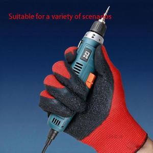 قفاز أمان للبيع بالجملة أعمال البناء الصناعي في الحديقة معدات واقية من المطاط قفازات عمل اللاتكس - Product Image 5