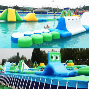 Grand jeu d'eau gonflable pour adultes en plein air Rush Level Sports Water Park Game Obstacle Course Combo Floating Toy Swimming Pool - Product Image 6