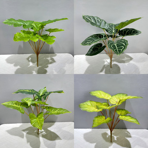 Plante artificielle Meng Jie, feuillage 30cm-100cm, feuilles vertes en plastique pour décoration intérieure, aménagement paysager, base florale - Product Image 2