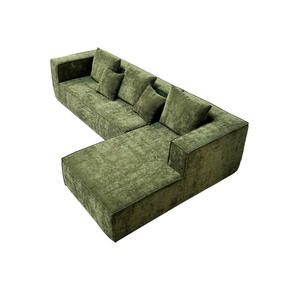 <span class=keywords><strong>Sofa</strong></span> kombinasi hijau zaitun kompresi Skandinavia, <span class=keywords><strong>Sofa</strong></span> Modular busa kepadatan tinggi kasual sederhana kamar tidur dapat disesuaikan - Product Image 5