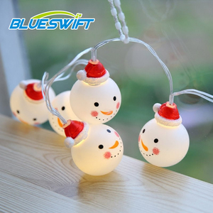 Batería operado de Halloween Navidad vacaciones decoración colgante Luces LED adornos muñeco de nieve Santa Claus renos Bell Luces LED - Product Image 1