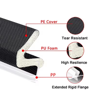 Bande d'étanchéité en mousse de polyuréthane auto-adhésive pour porte et fenêtre Bande d'étanchéité en caoutchouc mousse PU pour porte de voiture