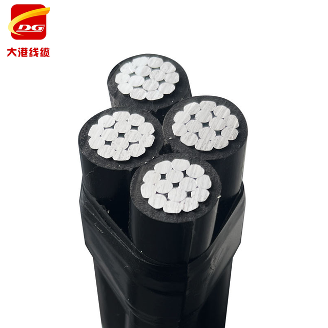 Low Voltage Power Cables 4AWG 6AWG 2AWG Overhead XLPE 0.6/1kv #2 #5 #6 ABC Aluminum Cable Aerial Bundle Service Drop Wire IP68