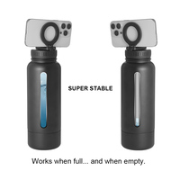 Grande bouteille d'eau isotherme 32oz+8oz Magsafe à double paroi en acier inoxydable pour le sport et la gym avec support magnétique pour téléphone portable