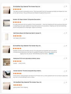 Panel de Pared Interior con Combinación de Piedra Flexible, Diseño de Iluminación Moderno, Revestimiento de Travertino, Azulejo de Pared de Arcilla Flexible - Product Image 6