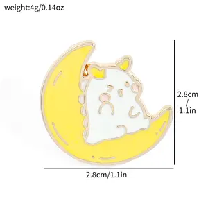 批发新款龙设计别针徽章可爱时尚标志金属装饰低价软硬搪瓷别针