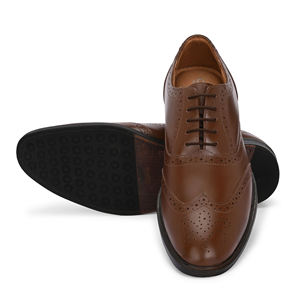 Chaussures Oxford en cuir véritable pour hommes, chaussures habillées classiques pour affaires, en cuir de vache - Product Image 2