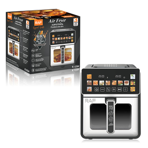 <span class=keywords><strong>Friteuse</strong></span> à air numérique RAF R5264 6L avec une puissance de 1400W, circulation d'air à 360 degrés, cuisson à faible teneur en <span class=keywords><strong>huile</strong></span>, commande tactile - Product Image 1