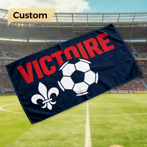 Serviette <span class=keywords><strong>de</strong></span> sport <span class=keywords><strong>de</strong></span> football personnalisée à faible MOQ, en microfibre, séchage rapide, avec slogan, serviette <span class=keywords><strong>de</strong></span> rallye pour le football et les activités <span class=keywords><strong>de</strong></span> plein air - Product Image 1