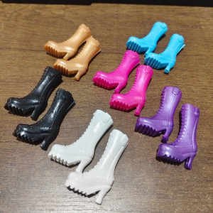 Nouvelles chaussures de poupée à talons hauts et semelles épaisses à lacets, bottes Martin montantes à lacets de 6 pouces et bottes de chevalier pour poupées, vente en gros - Product Image 5