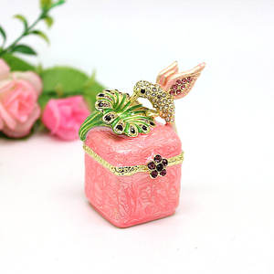 SHINNYGIFTS, Свадебный Сувенирный эмалированный ящик для побрядок, металлическая прямоугольная маленькая коробка для подарков на день рождения - Product Image 3