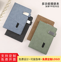 Carnet A5 en PU, couverture rigide avec boucle magnétique, poche, carnet de réunion de bureau, carnet d'enregistrement, logo personnalisé pour entreprise, vente en gros