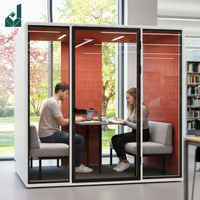 Cabine de travail insonorisée, cabine acoustique pour bureau, cabine téléphonique avec panneau absorbant le son pour école, bibliothèque, université