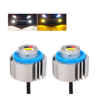 Lampe antibrouillard LED L12 bicolore L1B DC9-18V, haute performance, 17W, système d'éclairage automobile, lampe antibrouillard LED LW5B