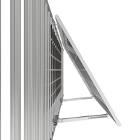 Supports de montage réglables pour panneaux solaires de balcon pour 2 modules photovoltaïques