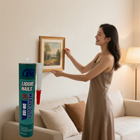 Mastics adhésifs blancs sans clous personnalisés professionnels Silicone SBS colle Construction emballage pour le travail du bois pâte verre-liquide