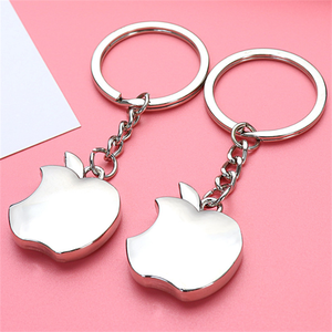 พวงกุญแจของขวัญคริสต์มาสอีฟของขวัญเล็กๆจี้โกลเด้นแอปเปิ้ลรุ่นพวงกุญแจโลหะผลไม้ - Product Image 2