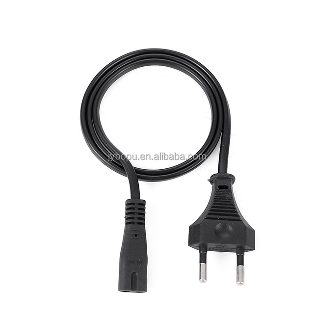 European 2-Prong AC Power Cord for TV PS3 PS4 C7 Cable Figure 8 Type EU PC Power Supply