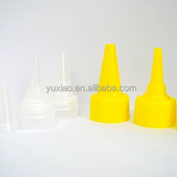 Capsules à vis en plastique PP de haute qualité, anti-fuite, à usage multiple, à pointe pointue, pour bouteilles, fermetures de bouteilles, utilisation chimique, ISO9001