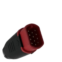 M8 M6 2 3 4 5 6 Pin Vélo Électrique Adaptateur Étanche Connecteur Lumière LED Mâle Femelle Ebike Connecteur Cuivre Contact Matériel