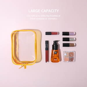 Bán Buôn Trang Điểm Trong Suốt Túi Nhỏ Dễ Thương Sang Trọng Mỹ Phẩm Rõ Ràng Vệ Sinh Cá Nhân Mỹ Phẩm Túi Du Lịch Tổ Chức Biểu Tượng Tùy Chỉnh - Product Image 2