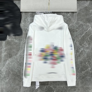 Bán buôn cao cấp tinh khiết bông Hoodies với đầy màu sắc thư trái tim và graffiti mô hình Unisex mùa thu và mùa đông phong cách - Product Image 3