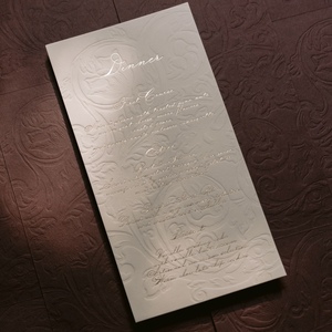 การ์ดอวยพรแบบกำหนดเอง ลายวินเทจ พิมพ์ลายวานิลลา กระดาษแฟนซี ชุดการ์ดพร้อมตราประทับทอง ริบบิ้น บัตรเชิญ บัตรตอบรับ บัตรเมนู แบบกำหนดเอง - Product Image 2
