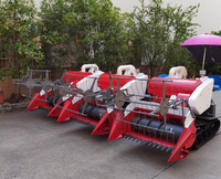 Petite récolteuse de riz Récolteuse de riz de type fourrage Moissonneuse-batteuse autoportée