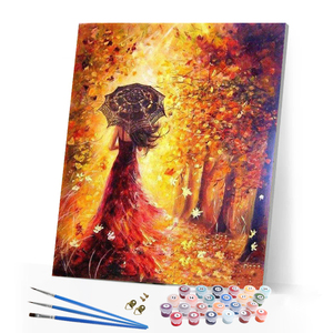 Kit <span class=keywords><strong>de</strong></span> <span class=keywords><strong>peinture</strong></span> par numéros <span class=keywords><strong>Femme</strong></span> élégante Portrait <span class=keywords><strong>de</strong></span> dame <span class=keywords><strong>Peinture</strong></span> DIY Coloriage par numéros pour décoration murale intérieure - Product Image 1