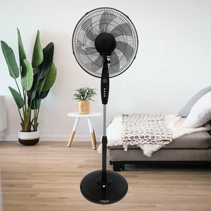 Vente en gros 18 pouces ventilateur sur pied 7 pales 3 vitesses ventilateur électrique noir ménage ventilateur sur pied mécanique - Product Image 2