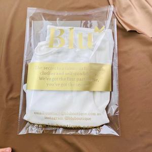 Customizable Self-Adhesive <b>Transparent</b> OPP <b>Bag</b> Waterproof Packaging Plastic <b>Bags</b> Screen Printing Sealing <b>Bag</b> for Garment - Product Image 1