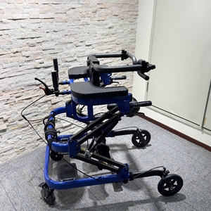 Rehabilitation Standing <b>Frame</b> <b>Walker</b> Gait Trainer Lower Limbs Mobility Aids with Dual Gas Lift Support Foldable <b>Walker</b> For Adult - Product Image 4