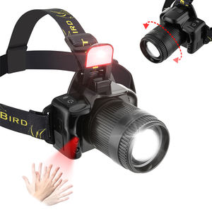 Lampe frontale LED rechargeable portable étanche de 900 lumens avec capteur de mouvement de type C et banque d'alimentation à intensité variable - Product Image 1