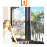 WANJIA Maison à coupure thermique Fenêtres en verre économes en énergie Combinaison de fenêtres à battant en aluminium personnalisées
