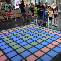 Pista de Baile LED Interactiva para Juegos Activos, 30x30cm, Controlada por Software de Juegos de Computadora, IP65, Fábrica KEFT KEFT-GF