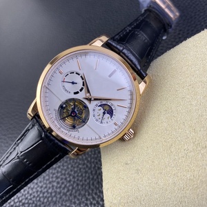 Reloj Mecánico Automático <span class=keywords><strong>de</strong></span> Lujo para <span class=keywords><strong>Hombre</strong></span>, con Calendario Perpetuo, Fase Lunar, Tourbillon, <span class=keywords><strong>Oro</strong></span> Rosa, 42 mm, Espejo <span class=keywords><strong>de</strong></span> Zafiro, Estilo Ejecutivo - Product Image 3