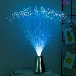 Intermitente estrella flor cielo Festival atmósfera lámpara de noche de Día de San Valentín LED RGB un "estallido" Fuegos artificiales de fibra óptica látigo Luz - Product Image 1