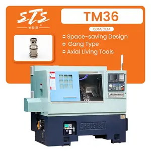 Oil Mist Collector With Living Tools TM36 Manufacture Price Metal Cnc Lathe For Bullets And Rifle Projectiles