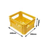 Caisses en plastique perforées empilables pour bouteilles de bière, boîtes de rangement, bacs à vendre