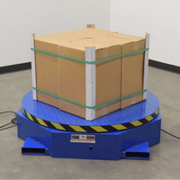 Plateforme tournante électrique pour palettes, capacité de charge 2000 kg, plateforme rotative manuelle pour l'emballage des palettes en entrepôt