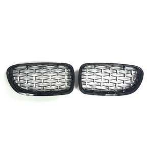 Llanta y plateado meteorito Fin riñón coche parrilla delantera para bmw F10 5 Series - Product Image 1