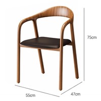 Ensemble bureau et chaise de style chinois moderne en bois massif, table de direction, bureau informatique pratique et poste de travail d'écriture