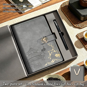 Libreta de Lujo A5 para Negocios, Agenda, Planificador, Diario, con Bolígrafo, Set de Regalo Promocional - Product Image 6