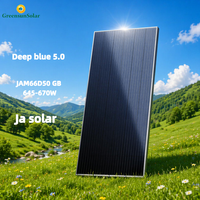 Panel Solar Tipo N JAM66D50 GB 50W, Panel Solar Estándar Europeo Deep Blue 5.0, Módulos Fotovoltaicos Topcon Bifaciales, Panel Solar JA