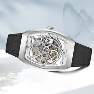 2023机械镂空不锈钢手表骨架机械表手表女性手表