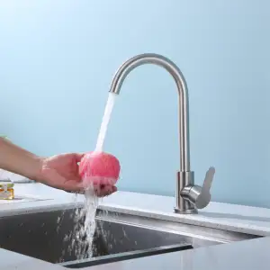 Venta al por mayor de alta calidad, venta directa, grifo de cocina de acero inoxidable, fregadero de agua inteligente, grifos de lavabo OEM