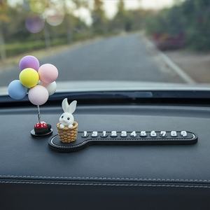 <span class=keywords><strong>Numéro</strong></span> <span class=keywords><strong>de</strong></span> <span class=keywords><strong>téléphone</strong></span> dans la voiture Panneau d'arrêt temporaire Multifonctionnel Cartoon Bunny Carte <span class=keywords><strong>de</strong></span> stationnement temporaire Décoration <span class=keywords><strong>de</strong></span> plaque d'immatriculation rapide - Product Image 1